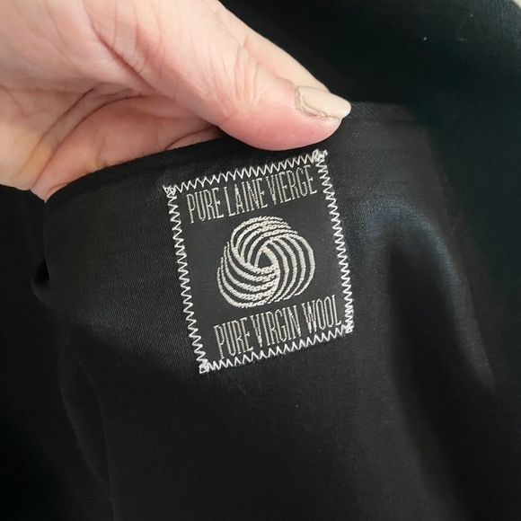 Vintage G. Brabant Men’s Blazer Black Double Breasted Classic Formal Wool Sz 44S - Picture 11 of 11